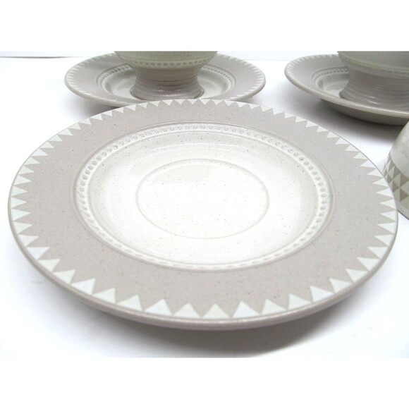 Mikasa Stone Craft "Ventura" Set Of 3 Cups And 3 Saucers - Picture 7 of 8